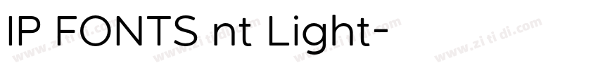 IP FONTS nt Light字体转换